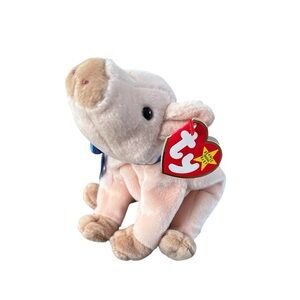1999 Retired TY Beanie Baby "Knuckles" Plush Pig Toy w/ Tag